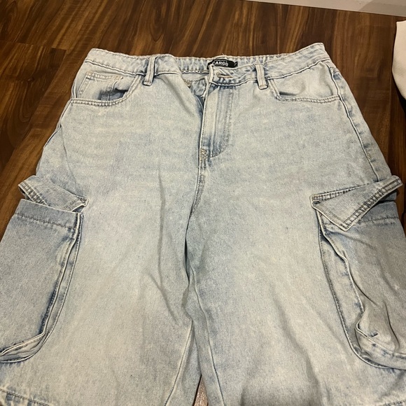 Jorts Light Blue Cargo Shorts - Picture 1 of 1